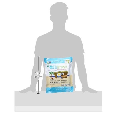 Seasnax Organic Roasted Seaweed Snack Classic Olive, 2.16 Oz