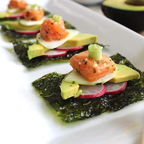 Seasnax Organic Roasted Seaweed Snack Wasabi, 0.18 Oz Pack Of 6