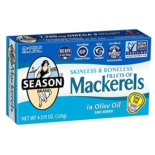 Season Skinless And Boneless Fillets Of Mackerel In Olive Oil, 4