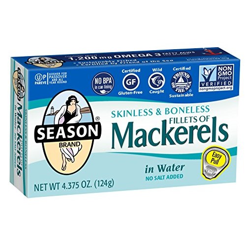 Season Skinless &Amp; Boneless Mackerels In Water, No Salt Added, 4.