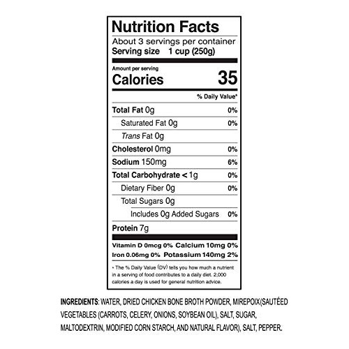 Chicken Bone Broth By Kitchen Ready- Low Carb Bone Broth - Keto