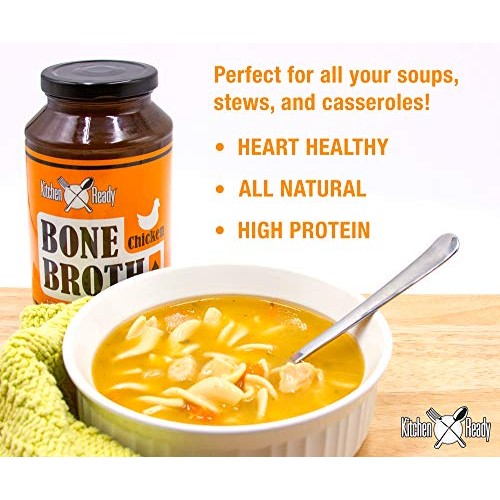 Chicken Bone Broth By Kitchen Ready- Low Carb Bone Broth - Keto