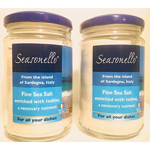 Fine Sea Salt From Sardegna - Seasonello - 2 Pack 10.58 Oz - E