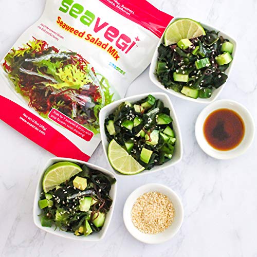 Seavegi Seaweed Salad Mix, 0.9 Ounce Pack Of 12