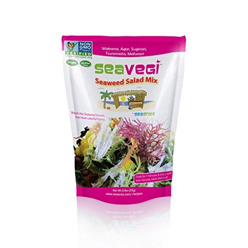 Seavegi Seaweed Salad Mix, 0.9 Ounce Pack Of 12
