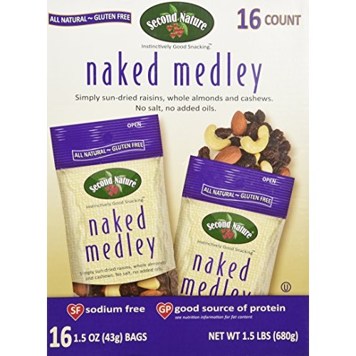 Second Nature Naked Medley Sun-Dried Raisins, Whole Almonds And