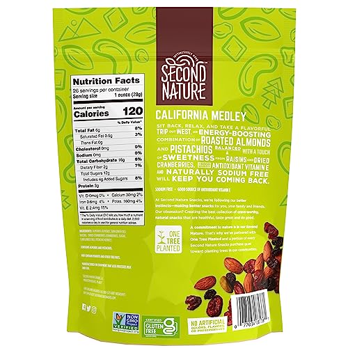 Second Nature California Medley Trail Mix, 26 oz. Resealable Pou...