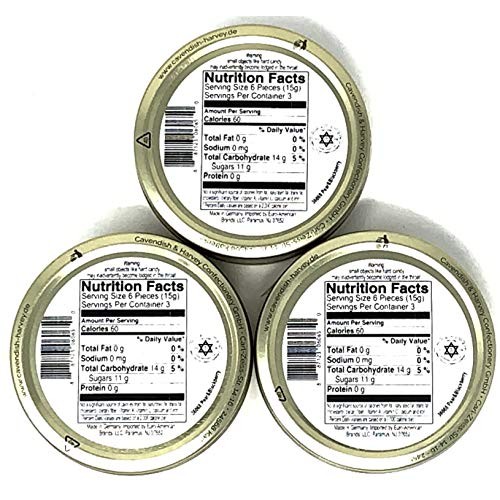 Cavendish And Harvey - Hard Candy Tin 1.75Oz Pack Of 3 Pear &Amp;