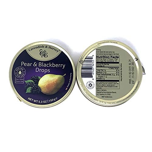 Cavendish And Harvey - Hard Candy Tin 5.3Oz Pack Of 3 Pear &Amp;