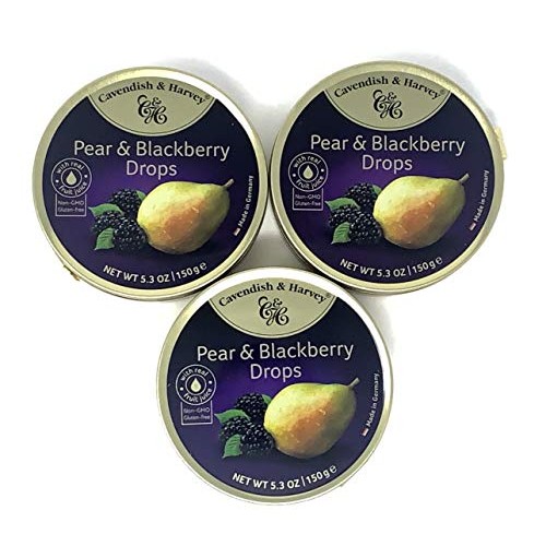 Cavendish And Harvey - Hard Candy Tin 5.3Oz Pack Of 3 Pear &Amp;