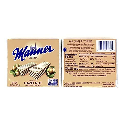 Manner Wafers Variety Pack Of 2 Flavors: Chocolate &Amp; Hazelnut 5