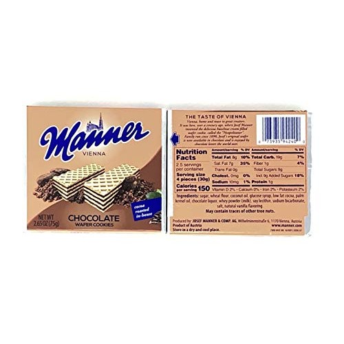 Manner Wafers Variety Pack Of 2 Flavors: Chocolate &Amp; Hazelnut 5