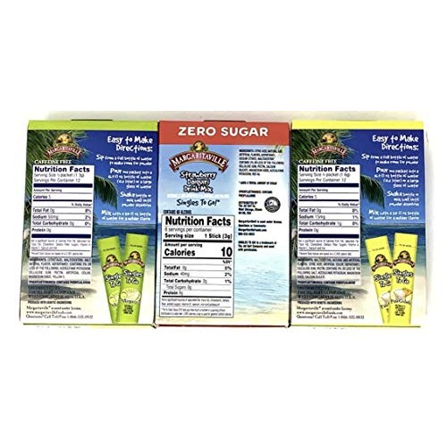 Margaritaville Drink Mix Singles To Go Variety Pack Of 3 Flavors