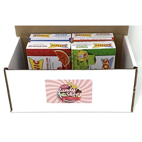 Sonic Gelatin Mix Variety Pack Of 4 Flavors 1 Of Each Flavor, T