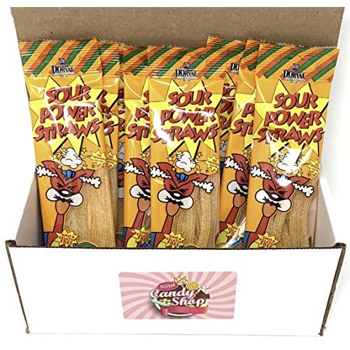 Sour Power Straws Pack Of 8 Mango