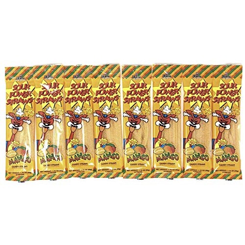Sour Power Straws Pack Of 8 Mango