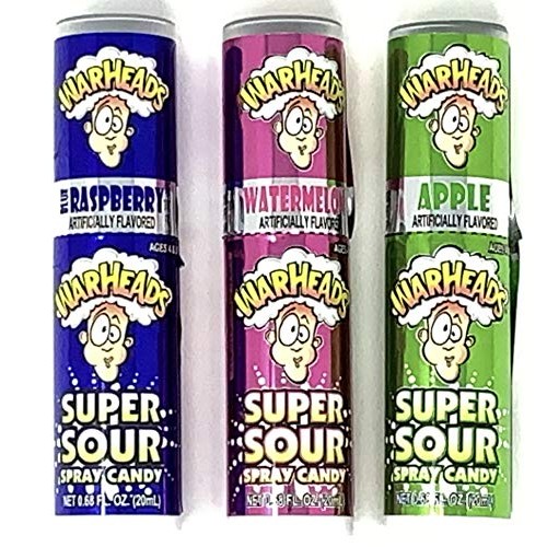 Warheads Super Sour Candy Spray Bottles Variety Pack Of 3 1 Of