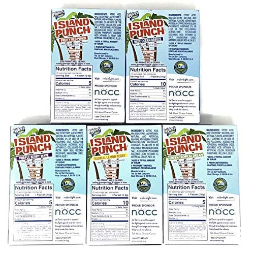 Wylers Light Island Punch Singles To Go Variety Pack Of 5 Flavo