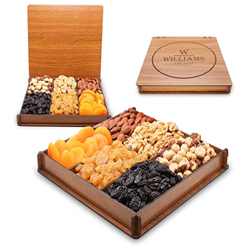 Personalized Engraving Fruit&Amp;Nuts Gift Basket For Thanksgiving,