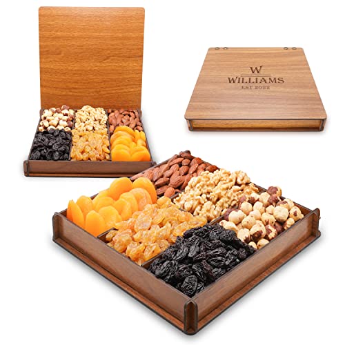 Personalized Engraving Fruit&Amp;Nuts Gift Basket For Thanksgiving,
