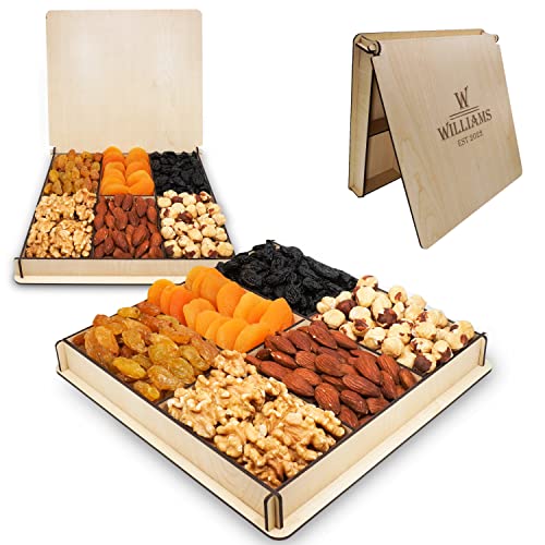 Personalized Fruit&Amp;Nuts Gift Basket For Thanksgiving, Christmas,