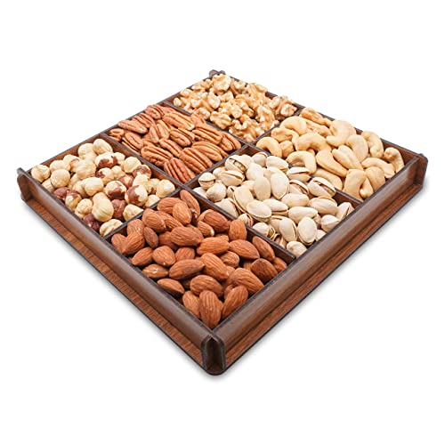 Secret Garden`S Gourmet Fruit &Amp; Nuts Wooden Gift Basket Prime De