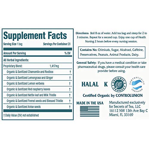 Secrets Of Tea Healthy Nursing Tea