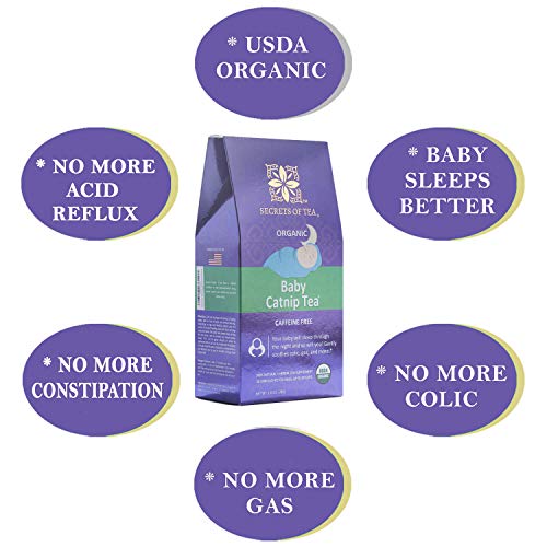 Secrets Of Tea - Baby Colic Relief Catnip Tea- Sanitized- Usda O