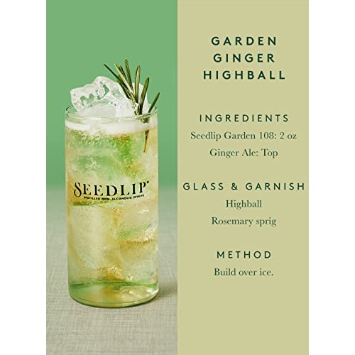 Seedlip Garden 108 Non-Alcoholic Spirit, 23.7 Fl Oz