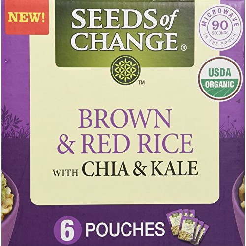 Seeds Of Change Brown &Amp; Red Rice W/ Chia &Amp; Kale, 8.5 Ounce, 6 Count