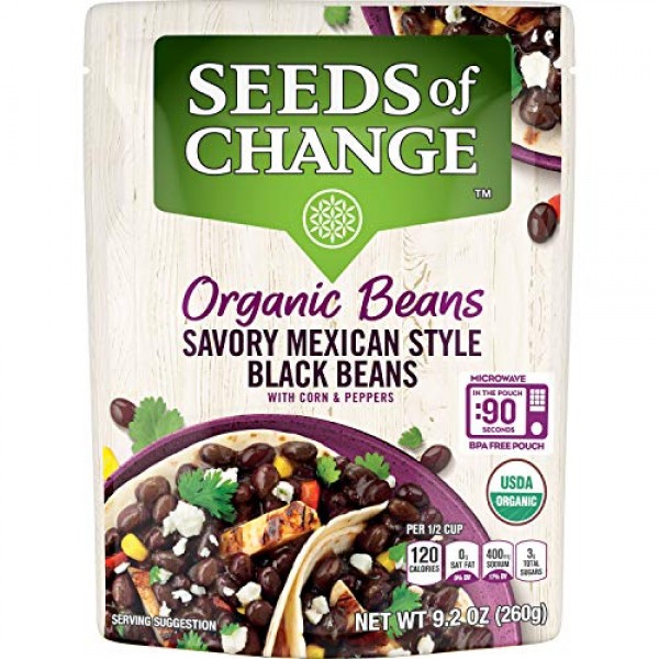 SEEDS OF CHANGE Mexican Style Organic Black Beans 6Pk