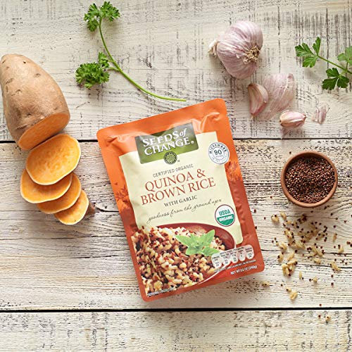 Seeds Of Change: Certified Organic Quinoa &Amp; Brown Rice With Garl