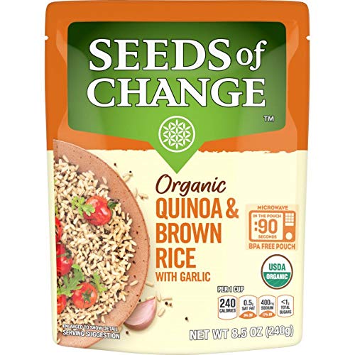 Seeds Of Change: Certified Organic Quinoa &Amp; Brown Rice With Garl