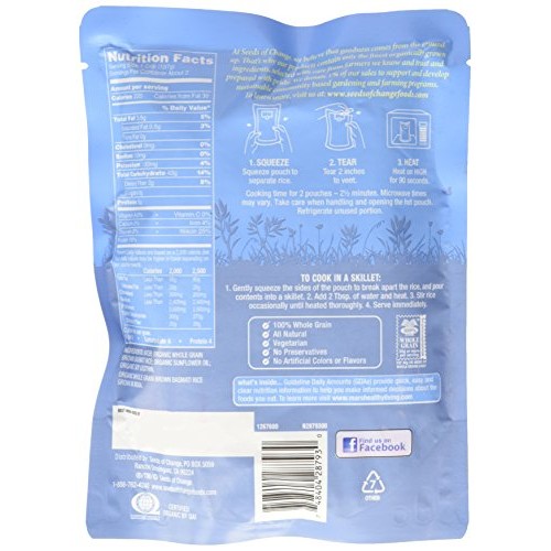 Seeds Of Change Microwavable Rice, Whole Grain Brown Basmati Ric