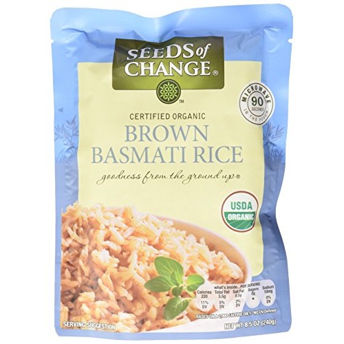 Seeds Of Change Microwavable Rice, Whole Grain Brown Basmati Ric