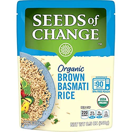 Seeds Of Change Organic Brown Basmati Rice 8.5 Ounce Pack Of 12