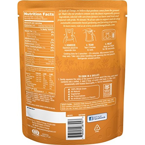 Seeds Of Change Organic Quinoa &Amp; Brown Rice 8.5 Ounce Pack Of 12