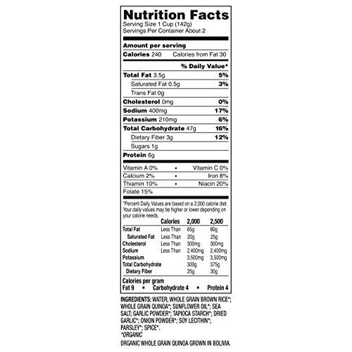 Seeds Of Change Organic Quinoa &Amp; Brown Rice 8.5 Ounce Pack Of 12