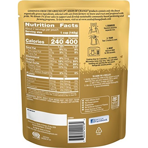 Seeds Of Change Organic Quinoa, Brown &Amp; Red Rice With Flaxseed,