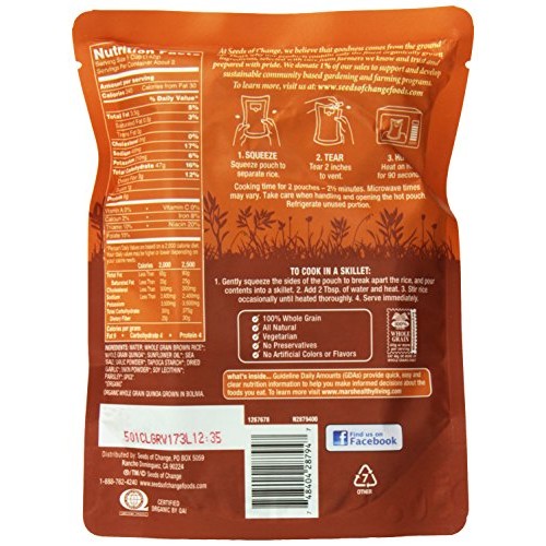 Seeds Of Change Organic Quinoa And Brown Rice, 8.5 Ounce 6 Cou