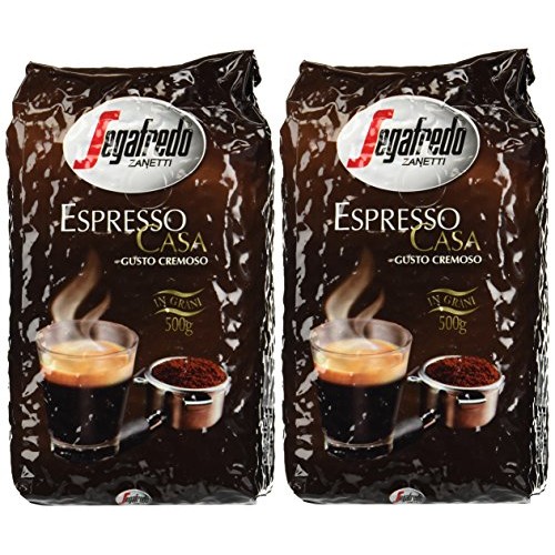 Segafredo Casa Whole Beans Coffee 2 Packs 17.6Oz/500G Each