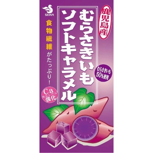 Seika Food Purple Sweet Potato Soft Caramel 14 Grain X10 Boxes