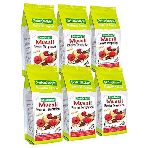 Seitenbacher Muesli #2 Berries Temptation, 16 Ounce, Pack Of 6