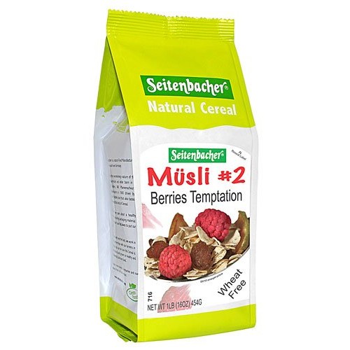 Seitenbacher Muesli #2 Berries Temptation Muesli, 3 Pack 16-Ounc