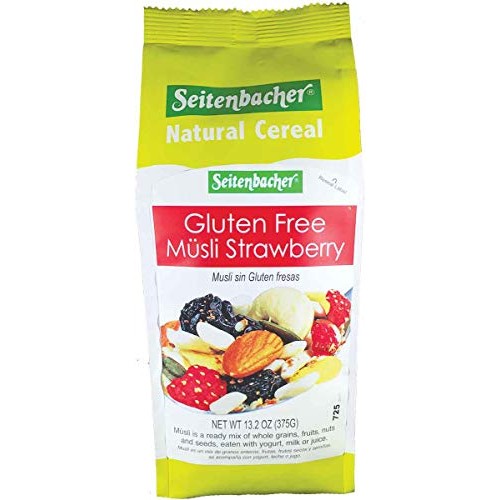 Seitenbacher Gluten Free Muesli Strawberry Natural Cereal, 13.2