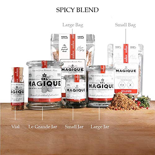 Sel Magique Herb Sea Salt Spicy Blend - French Fleur De Sel, Nat