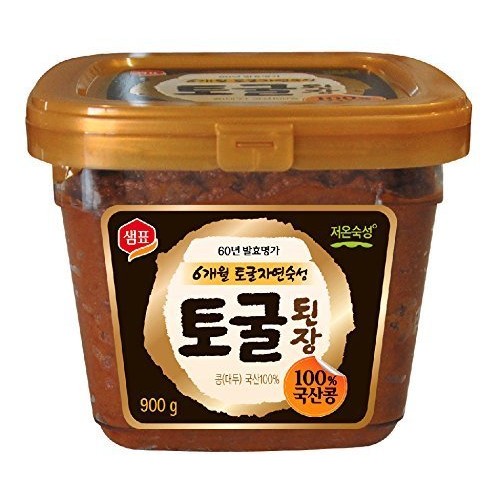Premium Unpasteurized Non-GMO Togul Soybean Paste, Doenjang 1.9...