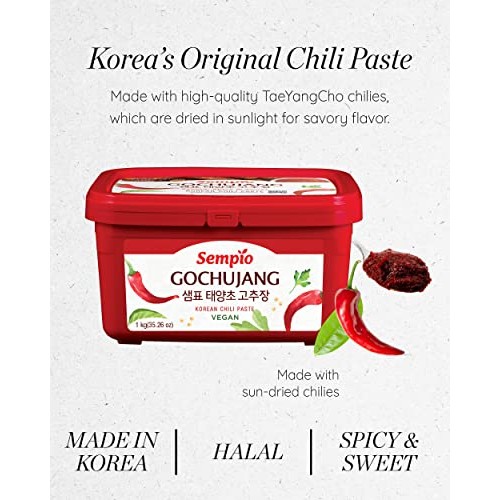 Sempio Vegan Gochujang, Hot Pepper Paste Korean Chili Paste_2....