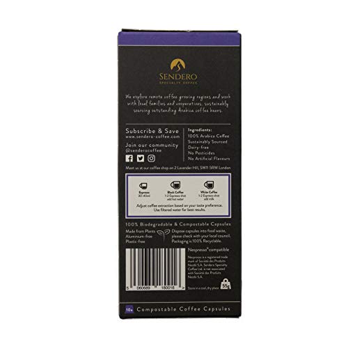 Sendero Specialty Coffee Uganda Nespresso Compatible Capsules