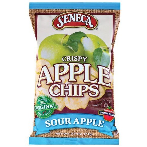 Seneca Sour Apple Apple Chips,2.5-Ounce Bags Pack Of 5